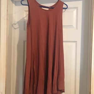 Mauve tank swing dress